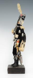 Photo 4 : MARCEL RIFFET - HUSSAR OF DEATH REVOLUTION: dressed figurine, 20th century. 26439