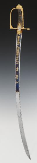 Photo 4 : OFFICER'S SABER OF THE FOOT GRENADIERS OF THE IMPERIAL GUARD, First Empire, 1804-1814. 32555-1