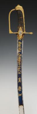 Photo 5 : OFFICER'S SABER OF THE FOOT GRENADIERS OF THE IMPERIAL GUARD, First Empire, 1804-1814. 32555-1