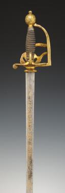 Photo 6 : GREAT SWORD OF THE GENDARMES OF THE KING'S MILITARY HOUSEHOLD, model 1762, Former Monarchy (1762-1787). 30084.