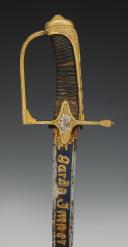 Photo 6 : OFFICER'S SABER OF THE FOOT GRENADIERS OF THE IMPERIAL GUARD, First Empire, 1804-1814. 32555-1