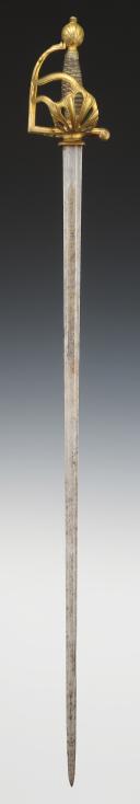 Photo 9 : GREAT SWORD OF THE GENDARMES OF THE KING'S MILITARY HOUSEHOLD, model 1762, Former Monarchy (1762-1787). 30084.