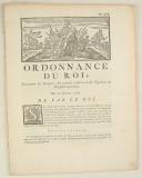 Photo 1 : ORDONNANCE DU ROI, concernant les Dragons : Et portant création de six Régimens de Chasseurs à Cheval. Du 29 janvier 1779. 8 pages