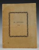 PRINTED BOOKLET ON THE DAY OF JANUARY 21, 1793, signed by the Marquis de Thuisy, printed in 1893. 18999-21