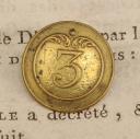 BUTTON FROM THE 3rd INFANTRY REGIMENT, First Empire. 20737-19