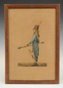 LEJEUNE, GENERAL BARON: FACSIMILE OF A WATERCOLOR DEPICTING A CONSULATE CANNONEER, Early 20th century. 32901