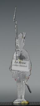 Photo 2 : FIGURINE DEMI-RONDE BOSSE DRAGON 1786 DU RÉGIMENT "LA REINE".