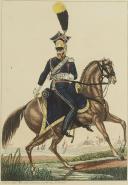 Photo 2 : MARTINET : Troupes françaises, planche 281, officier du 8ème Régiment de Lanciers, Premier Empire.