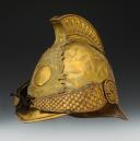 Photo 2 : CASQUE DE SAPEURS-POMPIERS DE LA COMMUNE DE SAINT PIERRE DE CH., type 1885 dit Campagnard, Troisième République. 25454