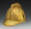 Photo 2 : CASQUE TROUPE DE SAPEURS-POMPIERS « F.T.J. », type 1895, Troisième République. 24533