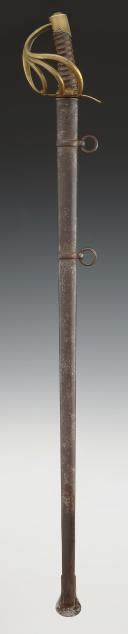 Photo 2 : SABRE DE CUIRASSIERS, modèle an XI, provenant du champ de bataille de Waterloo, Premier Empire. 33947