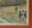 Photo 3 : AQUARELLE ORIGINALE DATÉE 1807 « LA REVUE MILITAIRE », Premier Empire.