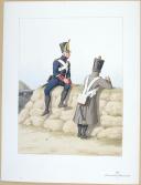 Photo 1 : 1820. Canonniers Sédentaires. Sergent, Canonnier.