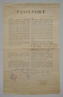 PASSEPORT SIGNÉ DU PRINCE DE CONDÉ, ACCORDÉ À M. DE BIOTIÈRE DE CHASSINCOURT, Feistritz le 28 mars 1801. l18913-26