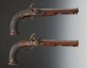 PAIR OF FLINTLOCK OFFICER'S PISTOLS FROM THE VERSAILLES MANUFACTORY, SIGNED "NICOLAS BOUTET", First Empire. 30232
