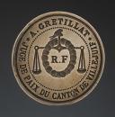 WAX SEAL OF MR. A. GRETILLAT, JUSTICE OF THE PEACE OF THE VILLEJUIF CANTON, Revolution. 26074