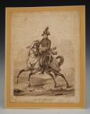 GENERAL MOREAU: Black and white engraving from the Consulate era. 32890-1