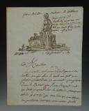 LETTRE DE JEAN BRIÉ, INFIRMIER MAJOR À BORD DU VAISSEAU LE VÉTÉRAN, ADRESSÉE AU NOTAIRE HOÜANNE À SAUMUR, 14 germinal an 13 (4 avril 1805). 33359-250