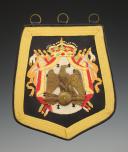 REPRODUCTION D'UNE SABRETACHE DES CHASSEURS À CHEVAL DE LA GARDE IMPÉRIALE PREMIER EMPIRE, Fabrication XXème siècle. 33969