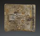 Photo 2 : BELT BUCKLE PLAQUE OF THE SECOND COMPANY OF THE KING'S MILITARY HOUSE MUSKETEERS, "Black Musketeers", model 1814, First Restoration. 30049
