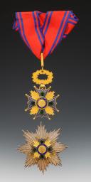 Photo 2 : PLAQUE OF THE GRAND CROSS AND COMMANDER'S CROSS OF SOCIAL DEVOTION, Fourth Republic. 26417