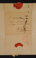 Photo 2 : Campaign in Russia. AUTOGRAPH LETTER SIGNED BY OFFICER BARON BERIAGY(BERIAGE?) TO HIS WIFE, Ostrolenka June 22, 1812. 18855-12