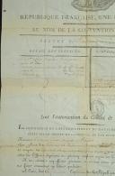 Photo 3 : BREVET DE NOMINATION DU LIEUTENANT MORIZET, Révolution.