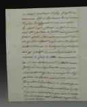 Photo 3 : LETTRE DE JEAN BRIÉ, INFIRMIER MAJOR À BORD DU VAISSEAU LE VÉTÉRAN, ADRESSÉE AU NOTAIRE HOÜANNE À SAUMUR, 14 germinal an 13 (4 avril 1805). 33359-250