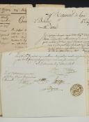 Photo 4 : Military Hospitals. Lot of 6 medical examination certificates issued between 1804 and 1810. 18905-3