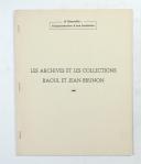 Photo 1 : Les archives et collections Raoul et Jean Brunon 