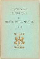 Photo 1 : " Catalogue Numérique du musée de la marine 1946 " - Livre - Musée de la marine