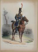 Photo 1 : BELLANGÉ - " Capitaine au Corps Royal d'État-Major " - Gravure - n° 18 - Restauration