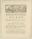ORDONNANCE DU ROI, concernant les Grenadiers-royaux. Du 8 avril 1779. 18 pages