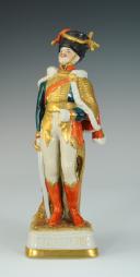 Photo 1 : DE BEAUHARNAIS, MARÉCHAL D'EMPIRE : figurine en porcelaine de Courille à Paris, XXème siècle.