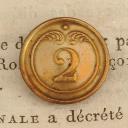 BUTTON OFFICER OF THE 2nd INFANTRY REGIMENT, First Empire. 20737-13