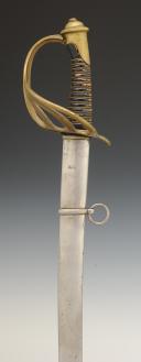 SABRE D'OFFICIER DE CAVALERIE ET D'INFANTERIE, dit des ÉCOLES, modèle 1961, Cinquième République. 24298-1