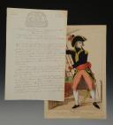 LETTRE DE L'AMIRAL DE L'ARMÉE NAVALE BRUIX, BREST À BORD DE L'OCÉAN, À L'ORDONNATEUR DE LA MARINE À BREST, le 4 Germinal an 8(25 mars 1800). 33358-200