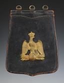 REPRODUCTION D'UNE SABRETACHE D'OFFICIER DE CAVALERIE LÉGÈRE SECOND EMPIRE, Fabrication XXème siècle. 33970