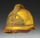 Photo 2 : OFFICER'S HELMET OF THE FIREFIGHTERS OF THE TOWN OF MIREFLEURS, 1895 type, Third Republic. 24545.