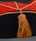 Photo 3 : BONNET DE POLICE TROUPE DES GUIDES DE LA GARDE IMPÉRIALE, modèle 1860 à soufflet, Second Empire. 27086