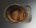 Photo 8 : SHAKO OF THE 90th INFANTRY REGIMENT, 1st BATTALION, model 1868, Second Empire. Inventory number 31235R.
