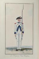 Photo 1 : Nicolas Hoffmann, Régiment d'Infanterie (Royal-Roussillon) au règlement de 1786.