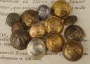 LOT OF THIRTEEN REGIMENTAL BUTTONS THAT PARTICIPATED IN THE MEXICAN CAMPAIGN, Second Empire. 30685-12