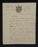 AUTOGRAPH LETTER SIGNED BY VÉLITE DESTRET, of the 1st company of the Battalion of the Tirailleurs of the Imperial Guard, TO HIS BROTHER, December 10, 1812. 18855-14