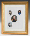 QUATRE PORTRAITS MINIATURES, Restauration. 32208