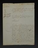Dalmatian Army. 60th Line Regiment. Letter from Captain Charrier to the mayor of the municipality of La Côte St André (Isère) to inform him of the desire to marry Louis GARNIER, rifleman in the said regiment, with Anne Marie Chiabotto, Ragusa on September 26, 1807. 18909-7.