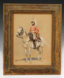 GEORGES SCOTT - TRUMPETER OF THE 7th REGIMENT OF CUIRASSIERS FIRST EMPIRE: gouache, 20th century. 32911