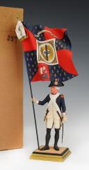 GEORGES FOUILLÉ, peintre de la Marine (1909-1994) : GARDE NATIONAL DE PARIS 1790, 6ème division, 7ème Bataillon, District Saint Honoré, XXème siècle. 33363