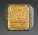 PLAQUE DE CEINTURON D'OFFICIER DE LA GENDARMERIE ROYALE, modèle 1815, Restauration. 32743-1