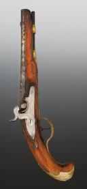 PISTOLET signé J. G. DACHTINE À AIX LA CHAPELLE , Ancienne Monarchie, vers 1750. 33794R